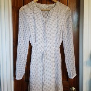 NWOT - Blue Polk-A-Dot Dress